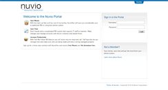 Desktop Screenshot of portal.nuvio.com