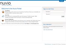 Tablet Screenshot of portal.nuvio.com